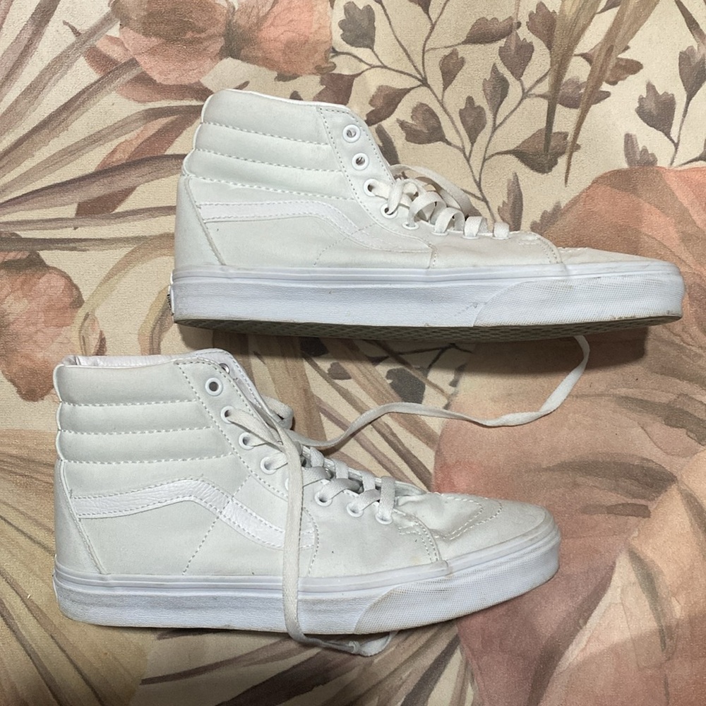 VANS white high top sneakers women’s